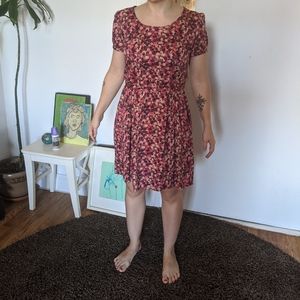 Tulle pink mini dress